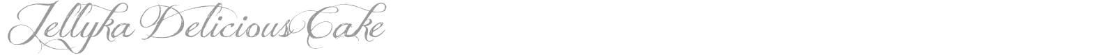 Jellyka Delicious Cake font preview